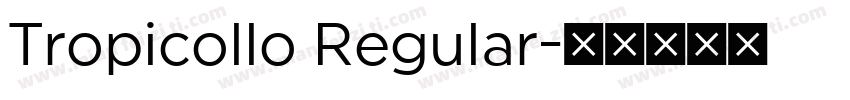 Tropicollo Regular字体转换